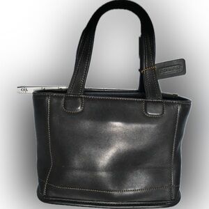 COACH Vintage Bleecker Mini Tote Shoulder Handbag Black RARE 9308 USA